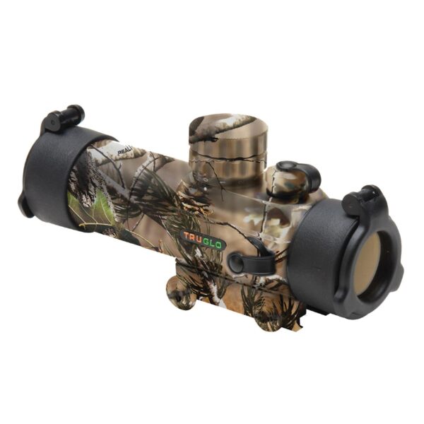 Truglo Gobble Stopper 30mm Dual Color Red Dot Sight - Illum. 3 MOA Center Dot Reticle Realtree APG - Precision Shot Firearms