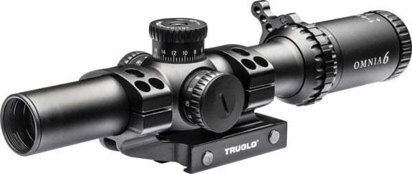 Truglo OMNIA4 Tactical Scope - 1-6x24mm 30mm Illum All Purpose Tactical Reticle (A.P.T.R.) Black Matte - Precision Shot Firearms