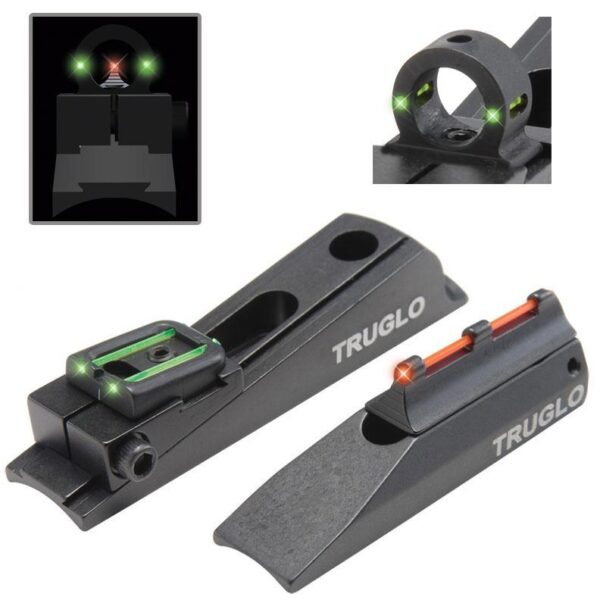 Truglo Muzzleloader-Brite Universal Sight Set Interchangeable Rear Ghost Ring & Notched Rear Sight - Precision Shot Firearms