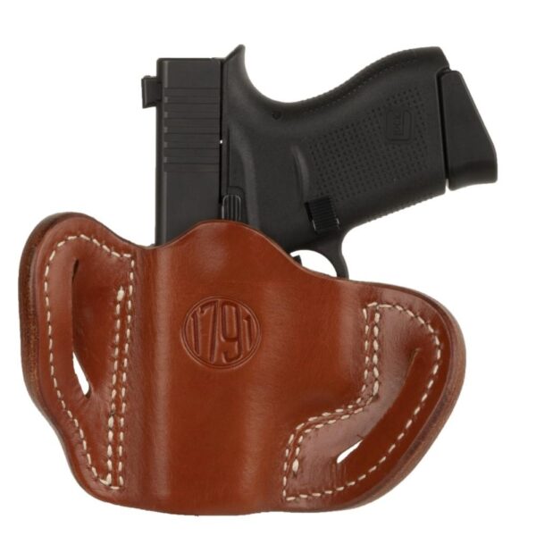 1791 Optic Ready Belt Holster Size Compact Classic Brown RH - Precision Shot Firearms