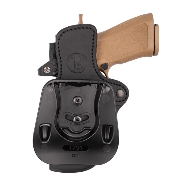 1791 Optic Ready OWB Paddle Holster Size 2.4 Stealth Black RH - Precision Shot Firearms