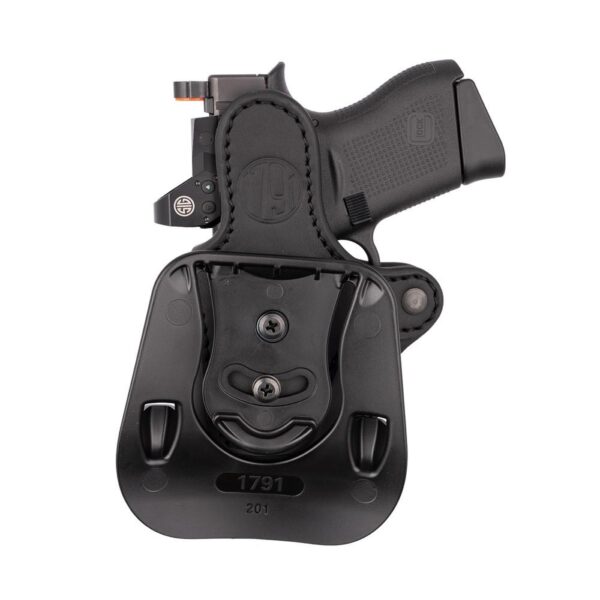 1791 Optic Ready OWB Paddle Holster Compact Stealth Black RH - Precision Shot Firearms