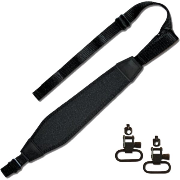 GrovTec Premium Padded Nylon Sling with Swivels Black - Precision Shot Firearms