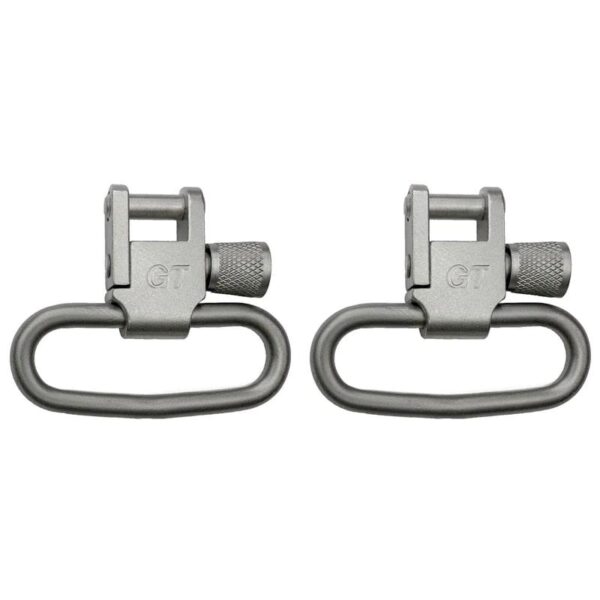 Grovtec 1.25" Locking Swivel Set Silver 2/ct - Precision Shot Firearms