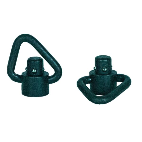 Grovtec Recessed Plunger Heavy Duty Angled Loop Push Button Swivels Black - Precision Shot Firearms