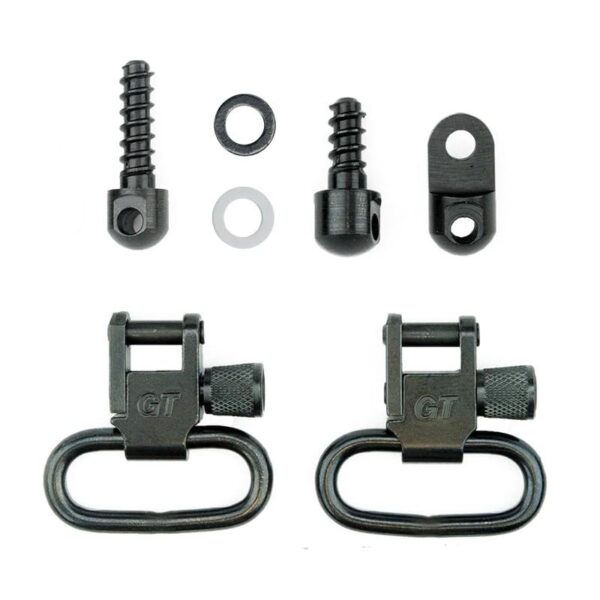 GrovTec Ruger Carbines Auto and Single Locking Swivel Sets 1" Black - Precision Shot Firearms