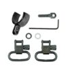 Grovtec Two Piece Barrel Band Swivel Sets .585 - .635 Diameter Black 2/ct - Precision Shot Firearms