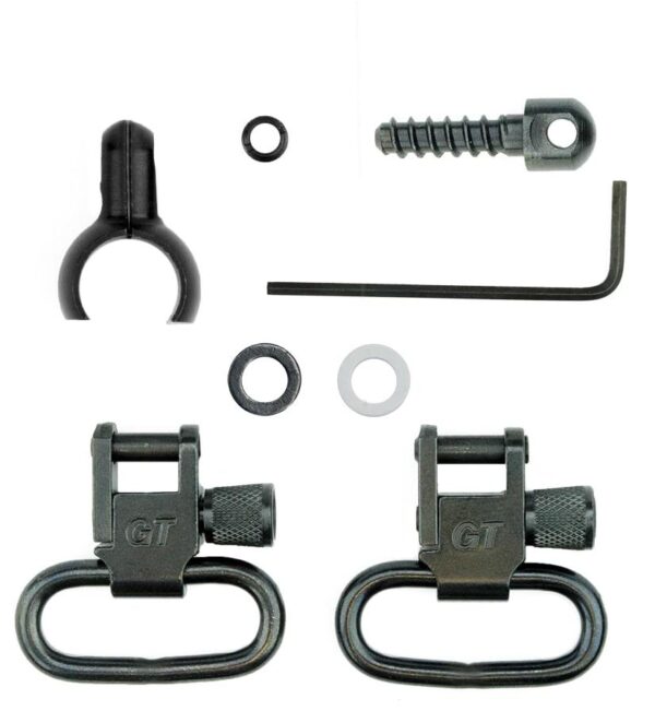 Grovtec Two Piece Barrel Band Swivel Sets .585 - .635 Diameter Black 2/ct - Precision Shot Firearms