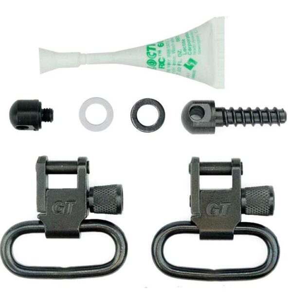 Grovtec Shotgun Locking Swivel Set for Mossberg 500 Black - Precision Shot Firearms