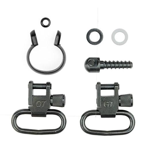 Grovtec One Piece Barrel Band Swivel Sets .430" to .445" Black - Precision Shot Firearms