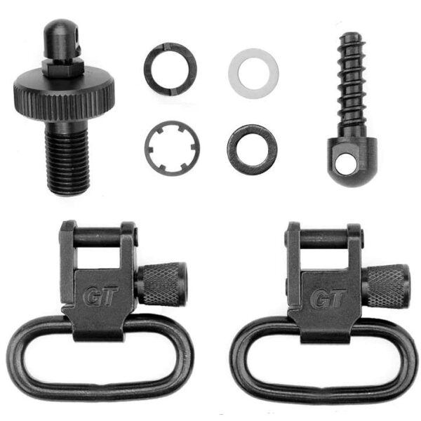 Grovtec Shotgun Locking Swivel Set for Mossberg 500 20 ga Black - Precision Shot Firearms