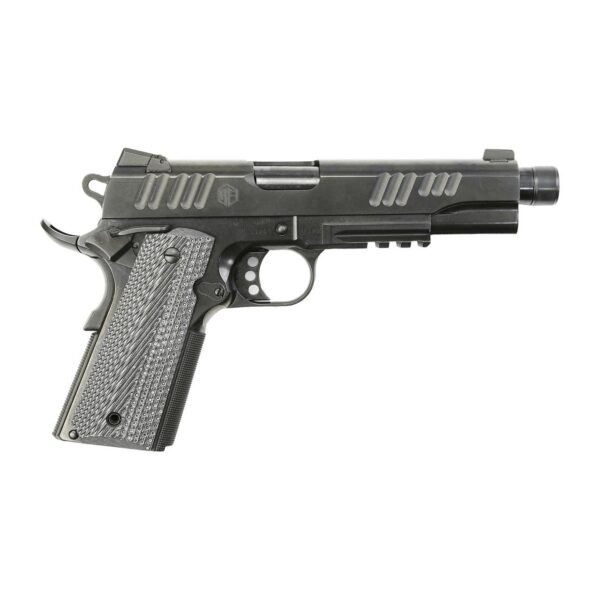 Alpha Foxtrot AF1911-Enhanced Handgun 10mm Auto 8rd(2) Magazines 5" Threaded Barrel DLC Black - Precision Shot Firearms