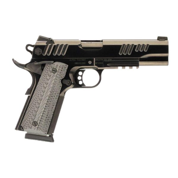 Alpha Foxtrot AF1911 Enhanced 70 Series Handgun 10mm 7rd Magazine 5" Barrel Black Novak Sights RMSc Optic Ready - Precision Shot Firearms
