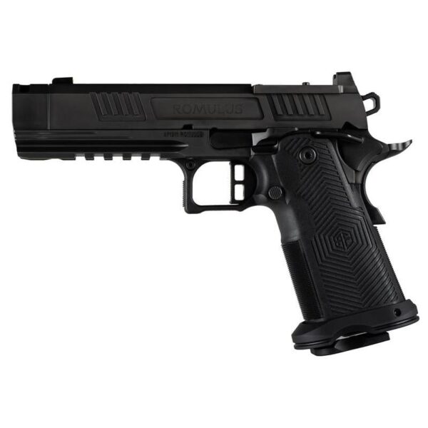 Alpha Foxtrot AF1911-Romulus MOS Adapter Handgun 9mm Luger 10rd Magazines(2) 4.25" Comp Bull Barrel DLC Black - Precision Shot Firearms