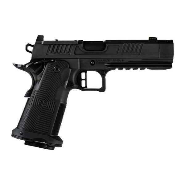 Alpha Foxtrot AF1911-Romulus Handgun 9mm Luger 17rd (1) and 20rd (1) Magazines 4.25" Compensated Threaded Barrel Black MOS Cut - Precision Shot Firearms