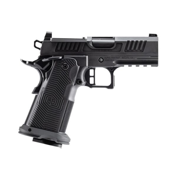Alpha Foxtrot AF1911-Romulus MOS Adapter Handgun 9mm Luger 17(1) & 20rd(1) Magazines 3.5" Bull Ramped Barrel DLC Black - Precision Shot Firearms