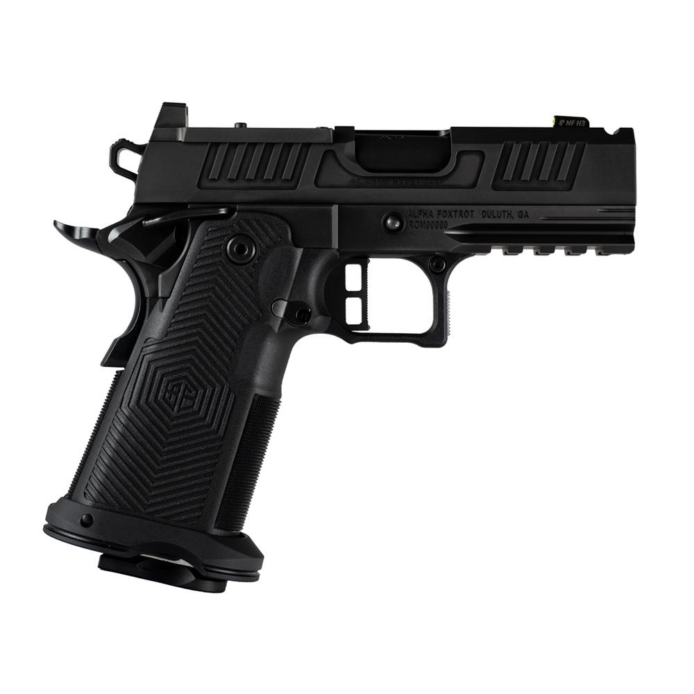 Alpha Foxtrot AF1911 Romulus Handgun 9mm Luger 17rd (1) & 19rd (1) Magazines 3.5" Ported Barrel Black RMSc - Precision Shot Firearms