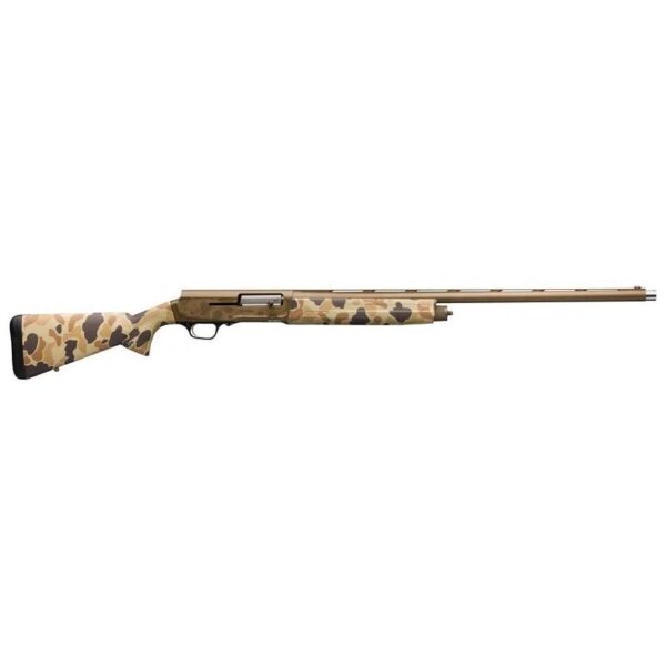 Browning A5 Wicked Wing Shotgun 12 ga 3.5" Chamber 4rd Magazine 28" Barrel Vintage Tan Camo - Precision Shot Firearms
