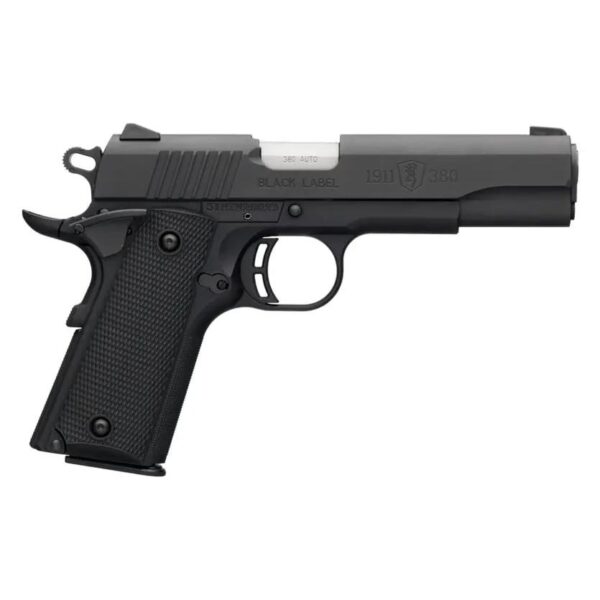 Browning 1911-380 Black Label Full Size Handgun .380 Auto 8rd Magazine 4.5" Barrel Ambi Manual Safety - Precision Shot Firearms