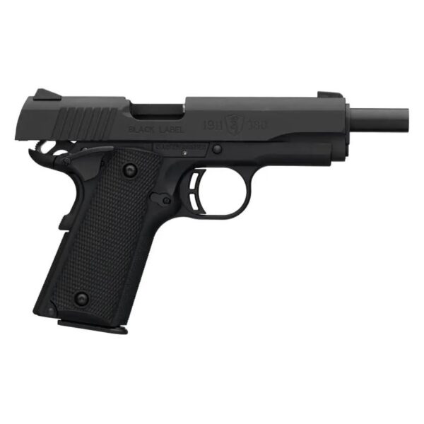 Browning 1911-380 Black Label Full Size Handgun .380 Auto 8rd Magazine 4.5" Barrel Ambi Manual Safety - Precision Shot Firearms