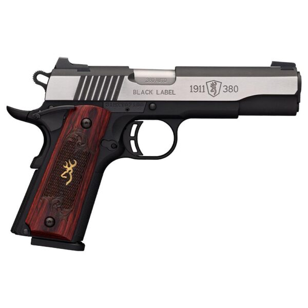 Browning 1911-380 Black Label Medallion Pro Handgun .380 Auto 8rd Magazine 4.25" Barrel Combat Sights - Precision Shot Firearms