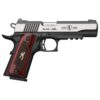 Browning 1911 380 Black Label Medallion Pro Handgun 380 ACP 8rd Magazine 4.25" Barrel Black with Silver Slide and Wood Grip 3-Dot Sights Accessory Rail - Precision Shot Firearms