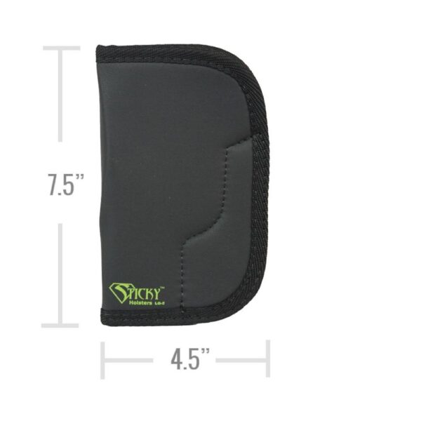 Sticky Holsters Large Sticky Pocket Holster for 4" Revolvers Grey Ambi - Precision Shot Firearms
