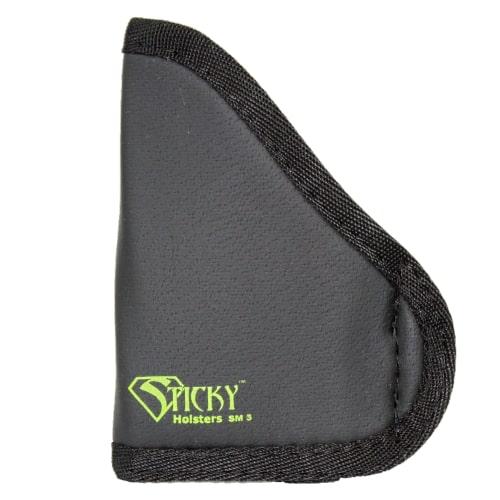 Sticky Holsters Small Sticky Pocket Holster for Glock 42 with Front Laser Black Ambi - Precision Shot Firearms