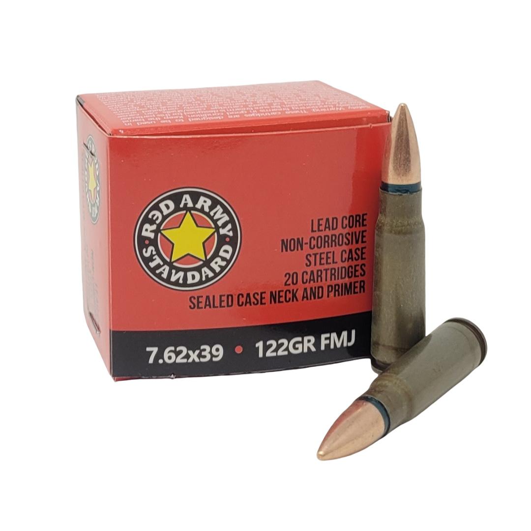 Century Arms Red Army Standard rifle Ammunition 7.62x39 122gr FMJ 20/ct - Precision Shot Firearms