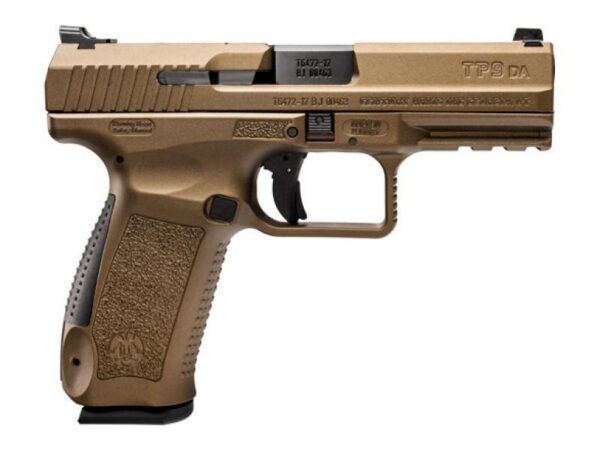 Century Arms Canik TP9DA 9mm Luger 18rd Magazines 4.07" Barrel Burnt Bronze Full Accessory Kit - Precision Shot Firearms