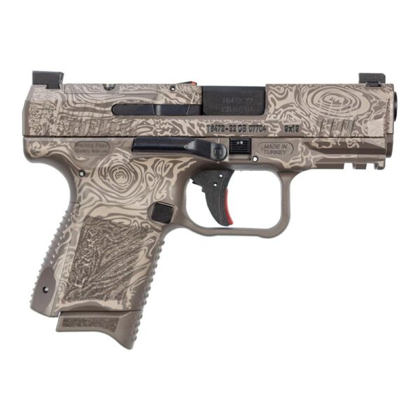 Century Arms Canik TP9 Elite SC 9mm Luger 12rd Magazine 3.5" Barrel Damascus Brown Full Kit - BLEMISHED - Precision Shot Firearms