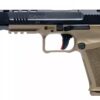 Century Arms Canik METE SFX Handgun 9mm Luger 20/rd Magazines (2) 5.2" Barrel FDE Grip and Black Slide - Precision Shot Firearms