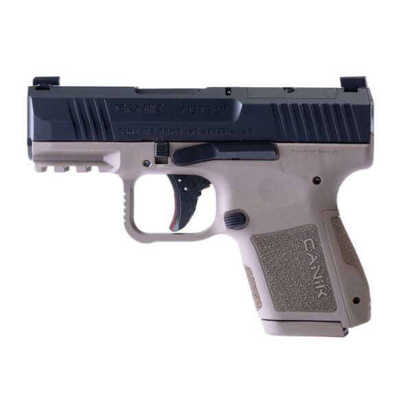 Canik Mete MC9 Handgun 9mm Luger 12 and 15rd Magazines (2) 3.18" Barrel Black Slide FDE Frame - Precision Shot Firearms