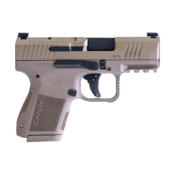 Canik Mete MC9 Handgun 9mm Luger 12 and 15rd Magazines (2) 3.18" Barrel FDE - Precision Shot Firearms