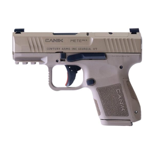 Canik Mete MC9 Handgun 9mm Luger 12 and 15rd Magazines (2) 3.18" Barrel FDE - Precision Shot Firearms
