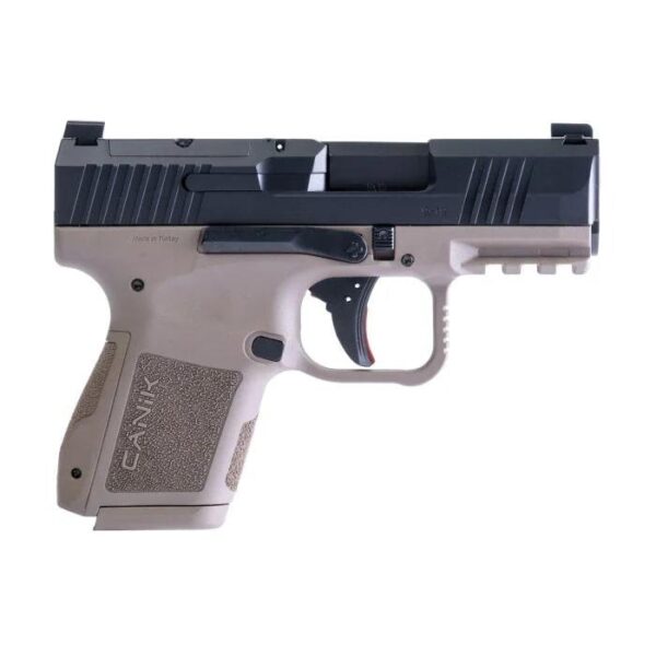 Century Arms Canik METE MC9 CA Compliant Handgun 9mm Luger 10rd Magazine(2) 3.18" Barrel FDE Frame/ Black Slide - Precision Shot Firearms