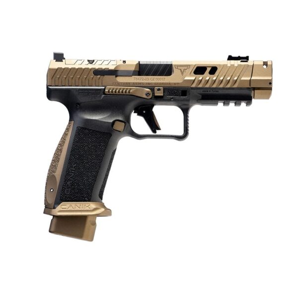 Canik TTI Combat Handgun 9mm Luger 10rd Magazines (2) 4.6" Barrel Black and Bronze - Precision Shot Firearms