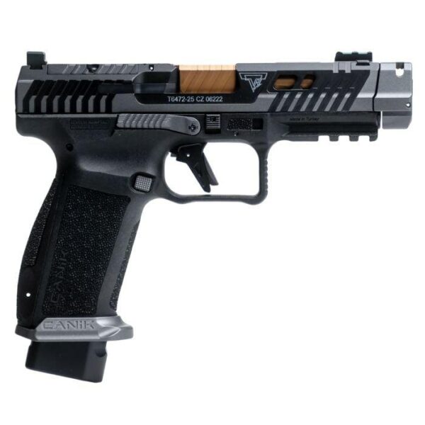 Canik TTI Combat Handgun 9mm Luger 10rd Magazines (2) 4.6" Barrel Smoke - Precision Shot Firearms