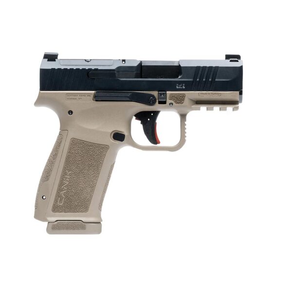 Canik Mete MC9L Handgun 9mm Luger 17rd Magazines(2) 3.18" Barrel Optic Ready Black Slide FDE Frame - Precision Shot Firearms