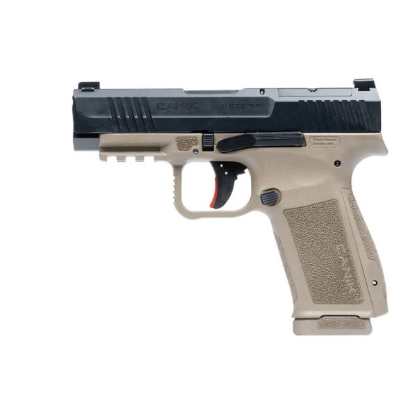 Canik Mete MC9LS Handgun 9mm Luger 17rd Magazines(2) 3.64" Barrel Optic Ready Black Slide FDE Frame - Precision Shot Firearms