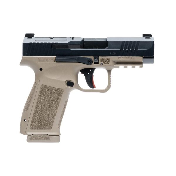 Canik Mete MC9LS Handgun 9mm Luger 17rd Magazines(2) 3.64" Barrel Optic Ready Black Slide FDE Frame - Precision Shot Firearms