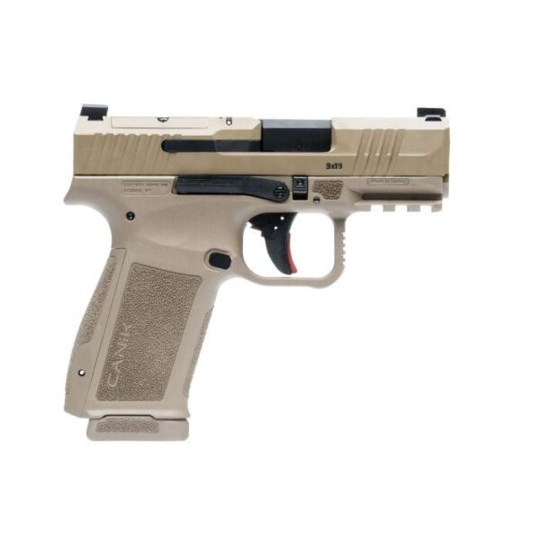 CANIK METE MC9 L FDE Handgun 9mm Luger 9mm Luger 10rd Magazines 3.18" Barrel CA Compliant - Precision Shot Firearms