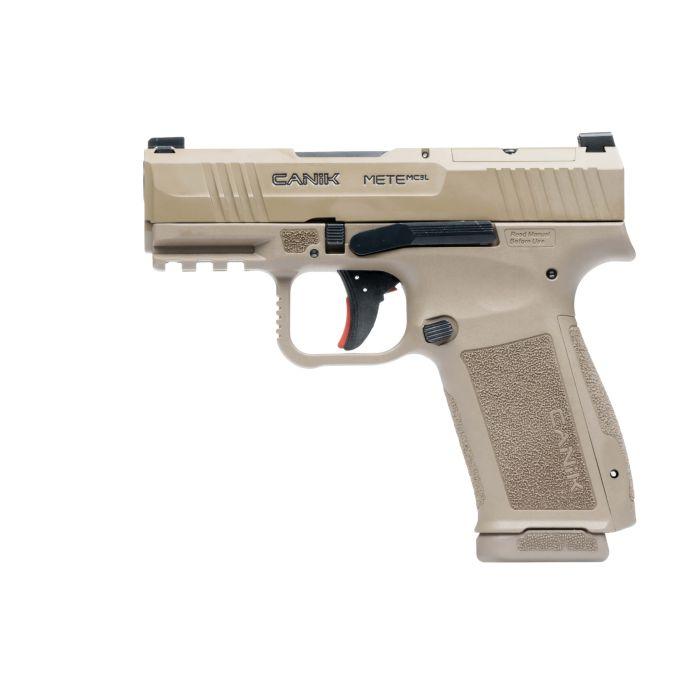 CANIK METE MC9 L FDE Handgun 9mm Luger 9mm Luger 10rd Magazines 3.18" Barrel CA Compliant - Precision Shot Firearms