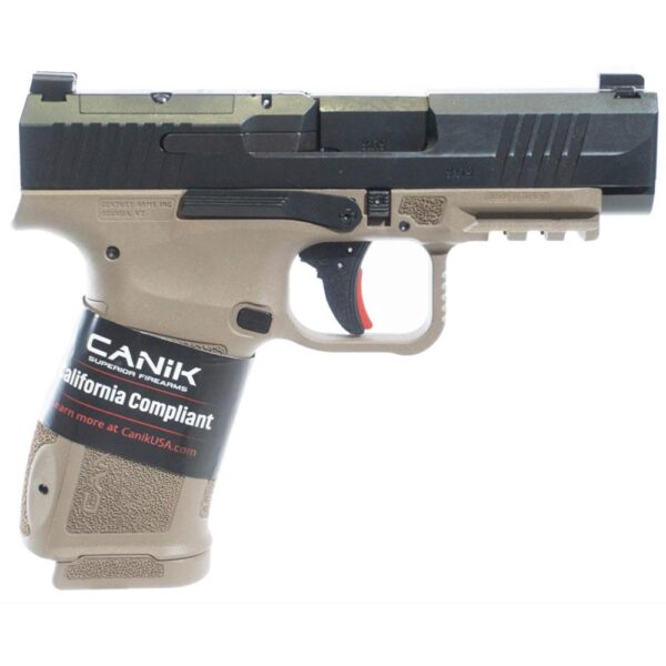 Canik Mete MC9 LS Handgun 9mm Luger 10rd Magazine 3.6" Barrel Black/FDE CA Compliant - Precision Shot Firearms