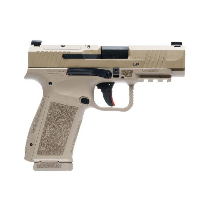 CANIK METE MC9 LS FDE Handgun 9mm Luger 9mm Luger 10rd Magazines 3.54" Barrel CA Compliant - Precision Shot Firearms