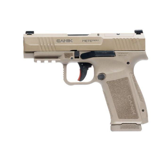 CANIK METE MC9 LS FDE Handgun 9mm Luger 9mm Luger 10rd Magazines 3.54" Barrel CA Compliant - Precision Shot Firearms