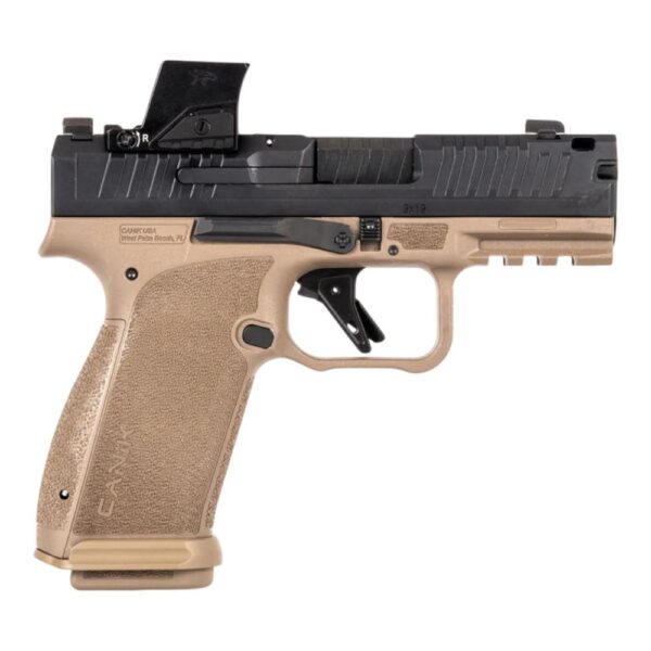 Canik METE MC9 Prime Handgun 9mm Luger 17rd Magazines (2) 3.64" Barrel Two-Tone Black FDE with MO4 - Precision Shot Firearms