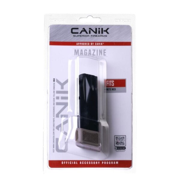 Canik Mete MC9 Handgun Magazine with Grip Extension FDE 9mm Luger 15/rd - Precision Shot Firearms