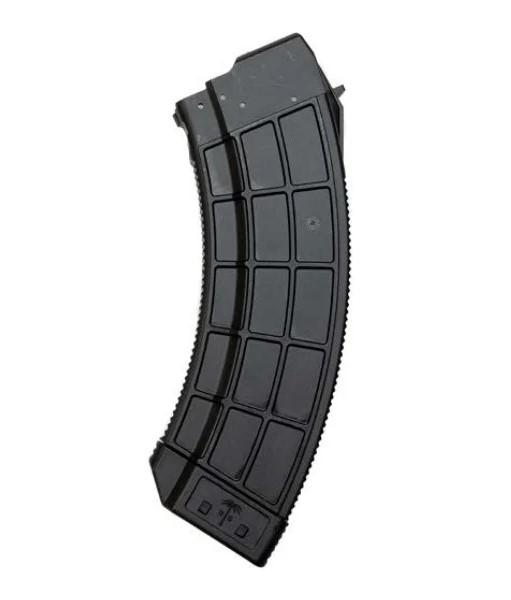 Century Arms US Palm AK30R Rifle Magazine 7.62x39 30/rd Clear/Black Polycarbonate Material - Precision Shot Firearms