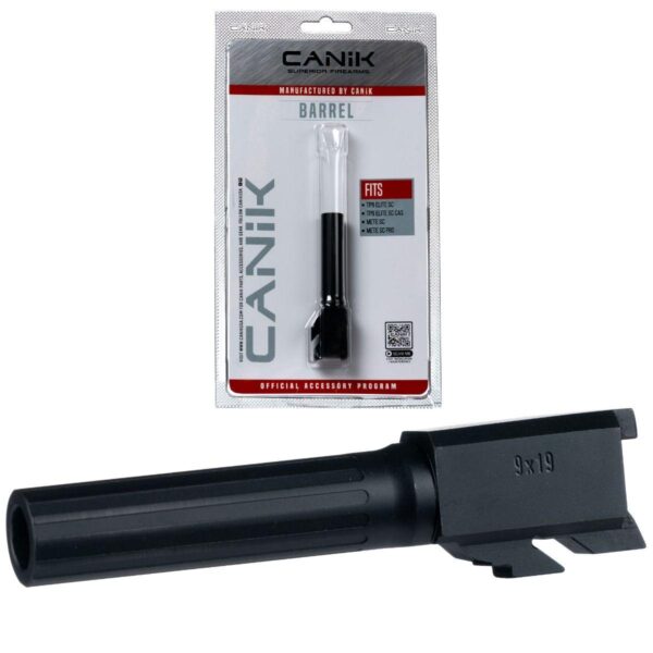 Canik Steel Drop in Barrel for Select 9mm Canik Pistols Sub Compact Fluted Black - Precision Shot Firearms